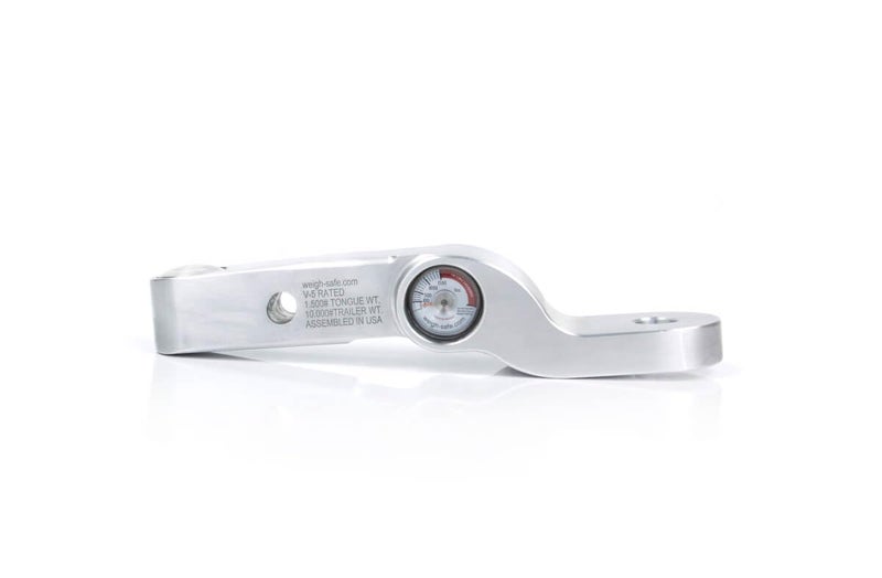 Weigh Safe Fixed Height Ball Mount - Stainless Steel Towing Ball Mount with Built-In Tongue Weight Scale - Designed for 2" Receivers - 10,000 GTW & 1,500 lbs Tongue Weight - Image 2